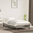 vidaXL világosszürke bársony ágykeret matrac nélkül 80x200 cm