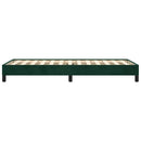 vidaXL sötétzöld bársony ágykeret matrac nélkül 80 x 200 cm