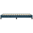vidaXL sötétkék bársony ágykeret matrac nélkül 80 x 200 cm