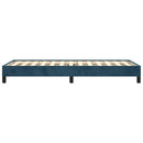 vidaXL sötétkék bársony ágykeret matrac nélkül 90x200 cm