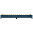 vidaXL sötétkék bársony ágykeret matrac nélkül 100x200 cm