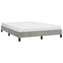 vidaXL világosszürke bársony ágykeret matrac nélkül 140 x 190 cm