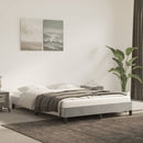 vidaXL világosszürke bársony ágykeret matrac nélkül 140 x 190 cm