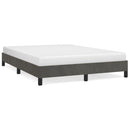 vidaXL sötétszürke bársony ágykeret matrac nélkül 140 x 190 cm