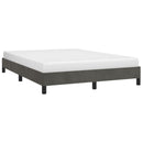 vidaXL sötétszürke bársony ágykeret matrac nélkül 140 x 190 cm