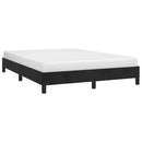 vidaXL fekete bársony ágykeret matrac nélkül 140 x 190 cm