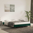 vidaXL sötétzöld bársony ágykeret matrac nélkül 140 x 190 cm