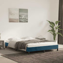 vidaXL sötétkék bársony ágykeret matrac nélkül 140 x 190 cm