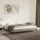 vidaXL világosszürke bársony ágykeret matrac nélkül 160 x 200 cm