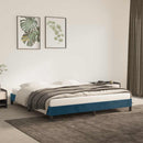 vidaXL sötétkék bársony ágykeret matrac nélkül 160x200 cm