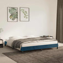 vidaXL sötétkék bársony ágykeret matrac nélkül 180x200 cm