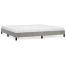 vidaXL világosszürke bársony ágykeret matrac nélkül 200 x 200 cm