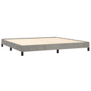 vidaXL világosszürke bársony ágykeret matrac nélkül 200 x 200 cm