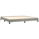 vidaXL világosszürke bársony ágykeret matrac nélkül 200 x 200 cm