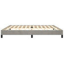 vidaXL világosszürke bársony ágykeret matrac nélkül 200 x 200 cm
