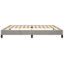 vidaXL világosszürke bársony ágykeret matrac nélkül 200 x 200 cm