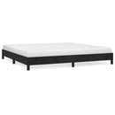 vidaXL fekete bársony ágykeret matrac nélkül 200 x 200 cm