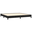 vidaXL fekete bársony ágykeret matrac nélkül 200 x 200 cm