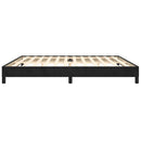 vidaXL fekete bársony ágykeret matrac nélkül 200 x 200 cm