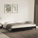 vidaXL fekete bársony ágykeret matrac nélkül 200 x 200 cm