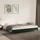 vidaXL sötétzöld bársony ágykeret matrac nélkül 200x200 cm
