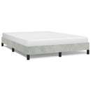 vidaXL világosszürke bársony ágykeret matrac nélkül 152 x 203 cm queen size méret