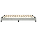 vidaXL világosszürke bársony ágykeret matrac nélkül 152 x 203 cm queen size méret