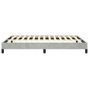 vidaXL világosszürke bársony ágykeret matrac nélkül 152 x 203 cm queen size méret