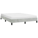 vidaXL világosszürke bársony ágykeret matrac nélkül 152 x 203 cm queen size méret