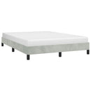 vidaXL világosszürke bársony ágykeret matrac nélkül 152 x 203 cm queen size méret