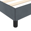 vidaXL sötétszürke bársony ágykeret matrac nélkül 152 x 203 cm queen size méret