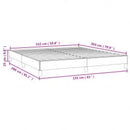 vidaXL sötétszürke bársony ágykeret matrac nélkül 152 x 203 cm queen size méret