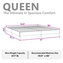 vidaXL sötétszürke bársony ágykeret matrac nélkül 152 x 203 cm queen size méret