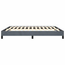 vidaXL sötétszürke bársony ágykeret matrac nélkül 193 x 203 cm king size méret