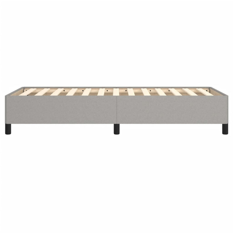 vidaXL világosszürke szövet ágykeret matrac nélkül 80x200 cm