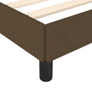 vidaXL sötétbarna szövet ágykeret matrac nélkül 80x200 cm