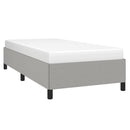 vidaXL világosszürke szövet ágykeret matrac nélkül 90x190 cm