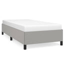 vidaXL világosszürke szövet ágykeret matrac nélkül 90x200 cm