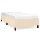 vidaXL krémszínű szövet ágykeret matrac nélkül 100x200 cm