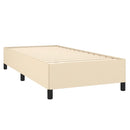 vidaXL krémszínű szövet ágykeret matrac nélkül 100x200 cm