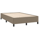 vidaXL tópszínű szövet ágykeret matrac nélkül 120x200 cm