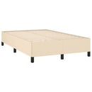 vidaXL krémszínű szövet ágykeret matrac nélkül 120x200 cm
