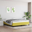 vidaXL zöld szövet ágykeret matrac nélkül 160 x 200 cm