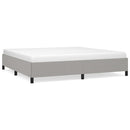 vidaXL világosszürke szövet ágykeret matrac nélkül 200 x 200 cm