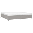 vidaXL világosszürke szövet ágykeret matrac nélkül 200 x 200 cm