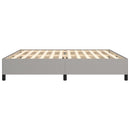 vidaXL világosszürke szövet ágykeret matrac nélkül 200 x 200 cm