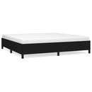 vidaXL fekete szövet ágykeret matrac nélkül 200 x 200 cm
