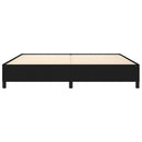 vidaXL fekete szövet ágykeret matrac nélkül 200 x 200 cm
