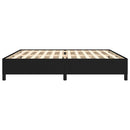 vidaXL fekete szövet ágykeret matrac nélkül 200 x 200 cm
