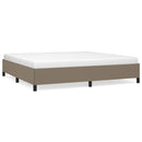 vidaXL tópszínű szövet ágykeret matrac nélkül 200 x 200 cm